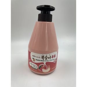 NEW Kwailnara Welcos Korean Peach Milk Body Wash Cleanser Shower Gel 19.7 Oz